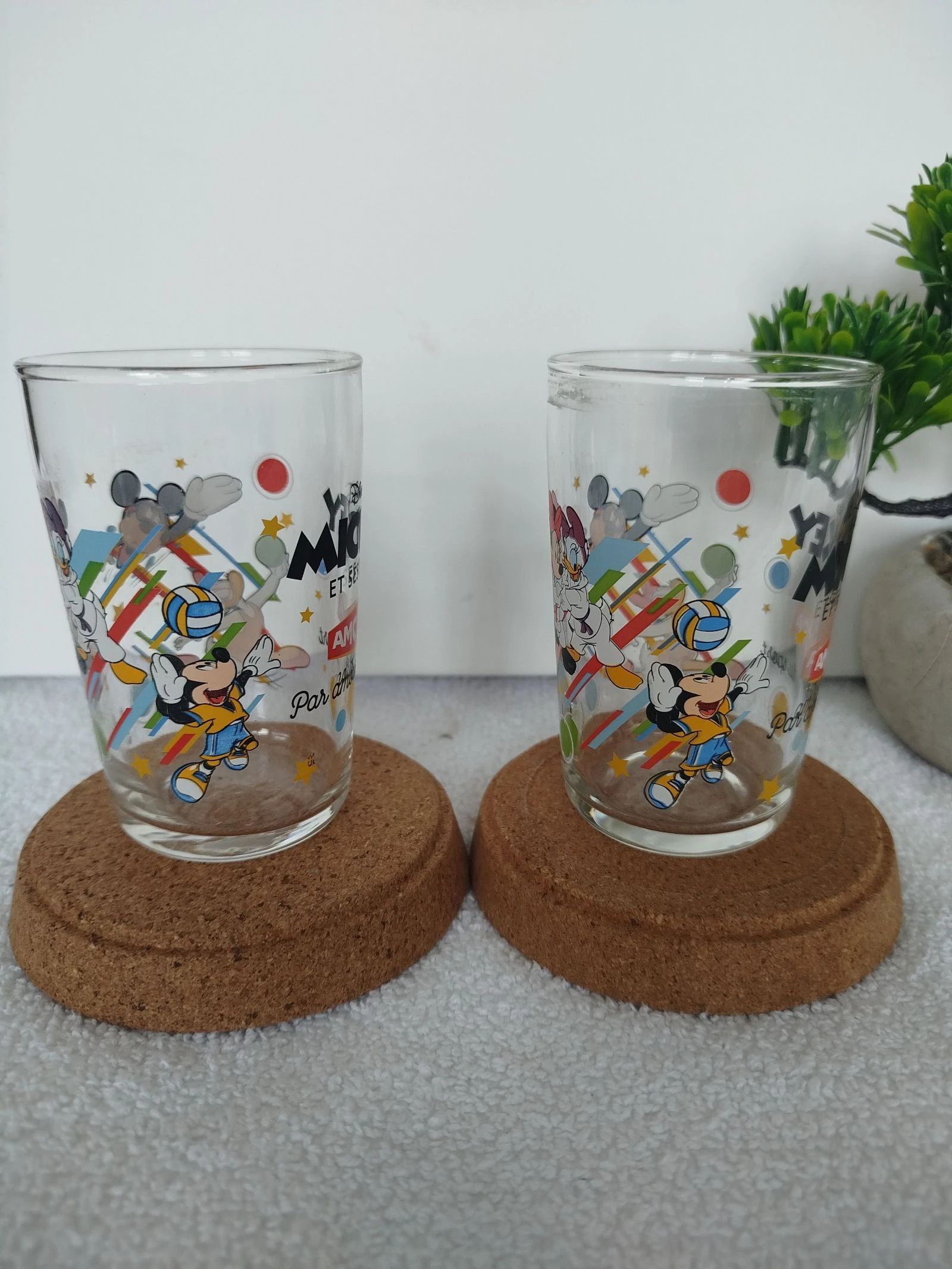Verre Amora Mickey et ses amis 